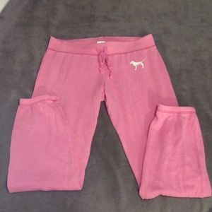Pink Victoria's Secret joggers sweatpants size XS
